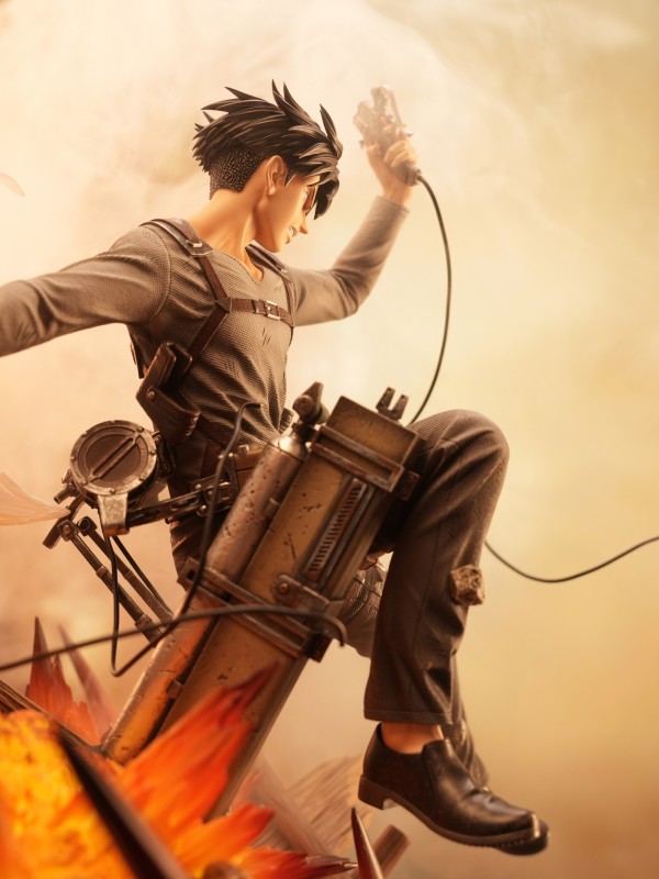 Model Power Studio Attack on Titan Levi Ackerman Street Fighting 1/6 Statue
